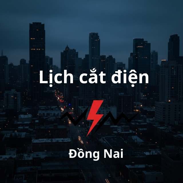 Lịch cúp điện Đồng Nai